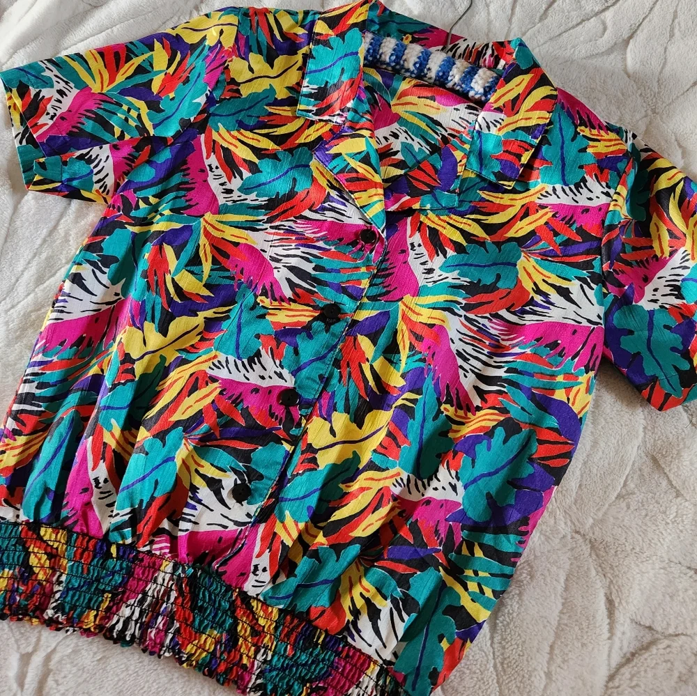 Vintage 80s Blouse - Picture 1 of 5